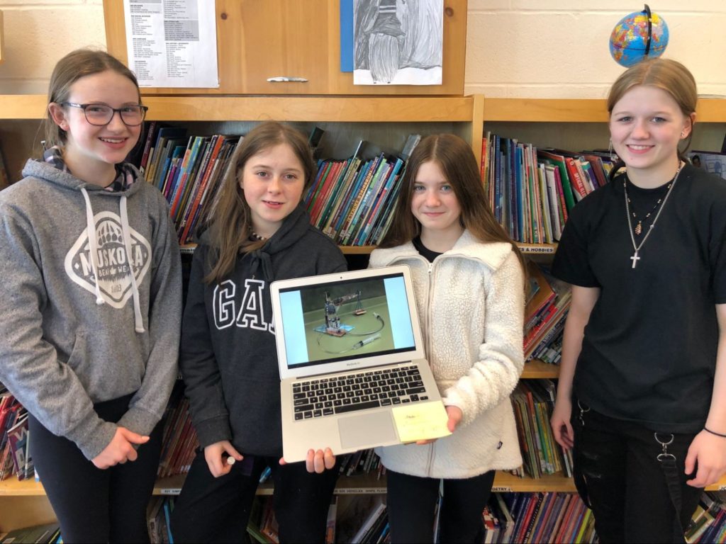 Muskoka Falls Public School students who won the Junk Drawer Races