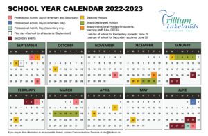 School Year Calendar Thumbnail