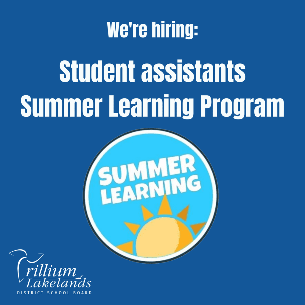 Summer Learning Program student assistant