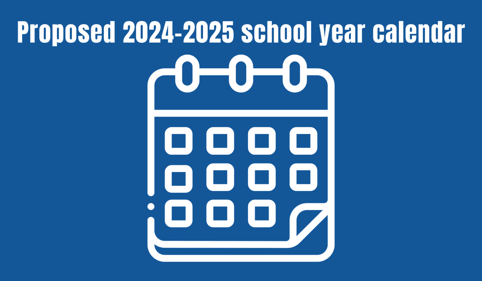 Proposed 20242025 school year calendar Trillium Lakelands District