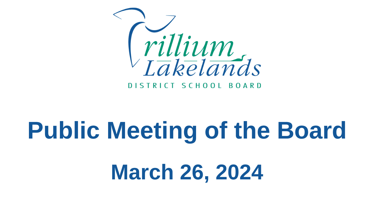 March 26, 2024 Public Meeting of the Board
