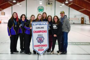 IEWSS Varsity Girls Curling Team wins gold at OFSAA Champions