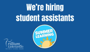 We're hiring student assistants website