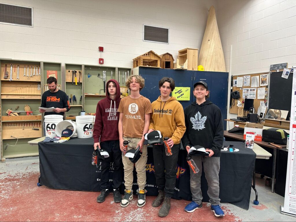 Fenelon Township Public School wins Grade 7/8 construction Skills Ontario Qualifier event