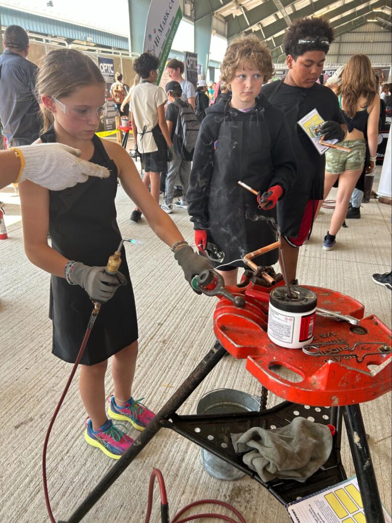Grade 7 and 8 students attend Level Up! Skilled Trades Career Fair