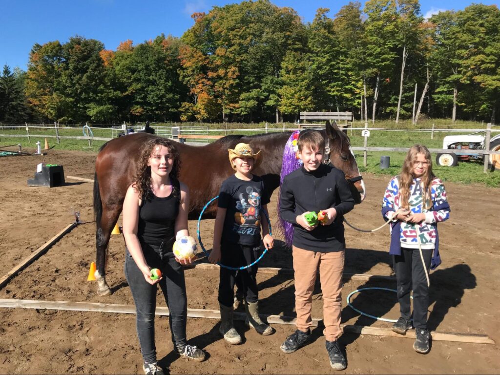 Irwin Memorial Public School students take part in an Equine Assisted Learning Program