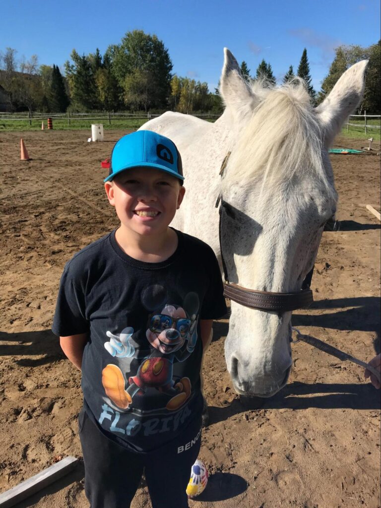 Irwin Memorial Public School students take part in an Equine Assisted Learning Program