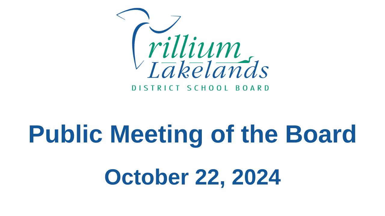 October 22, 2024 Public Meeting of the Board