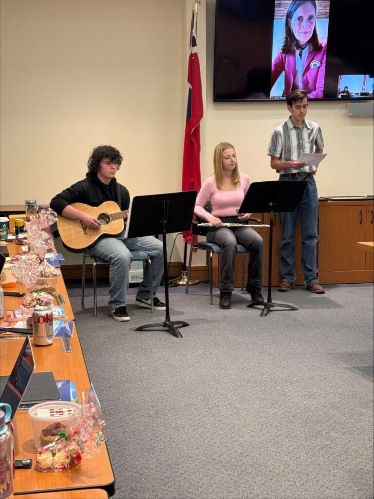 Student musical presentation