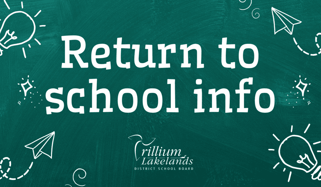 2025-2026 return to school info - website