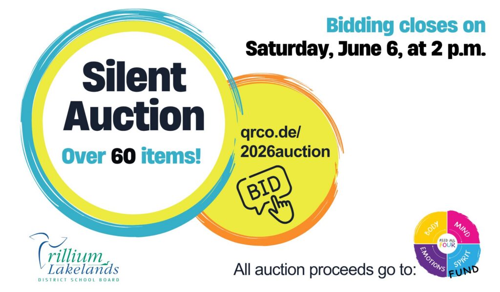 2026 Online Silent Auction website launch graphic