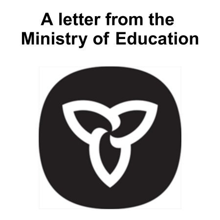 Minister of education letter 2026 - newsletter graphic